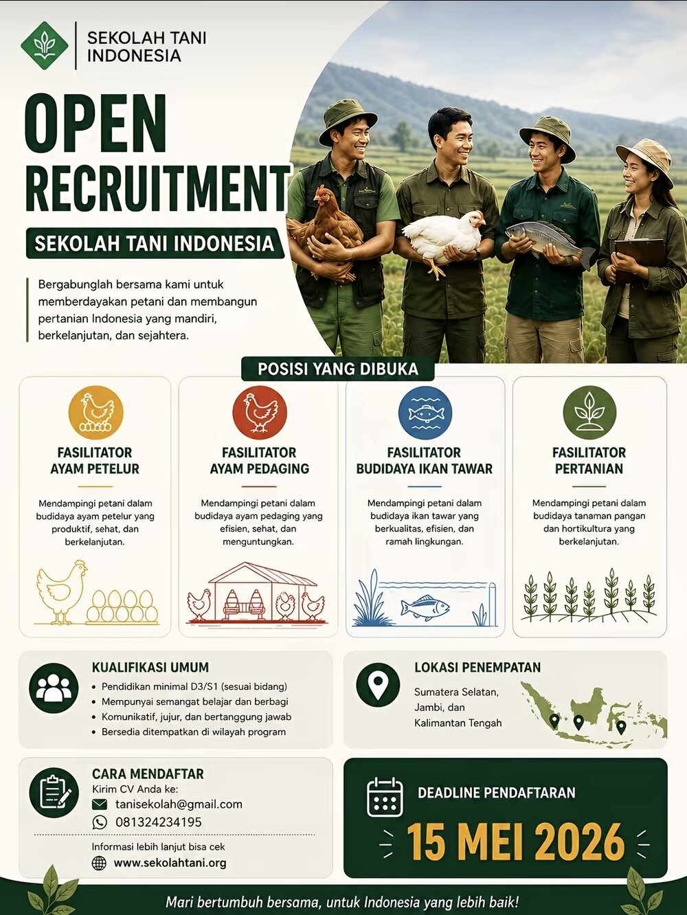 Open Recruitment Sekolah Tani Indonesia